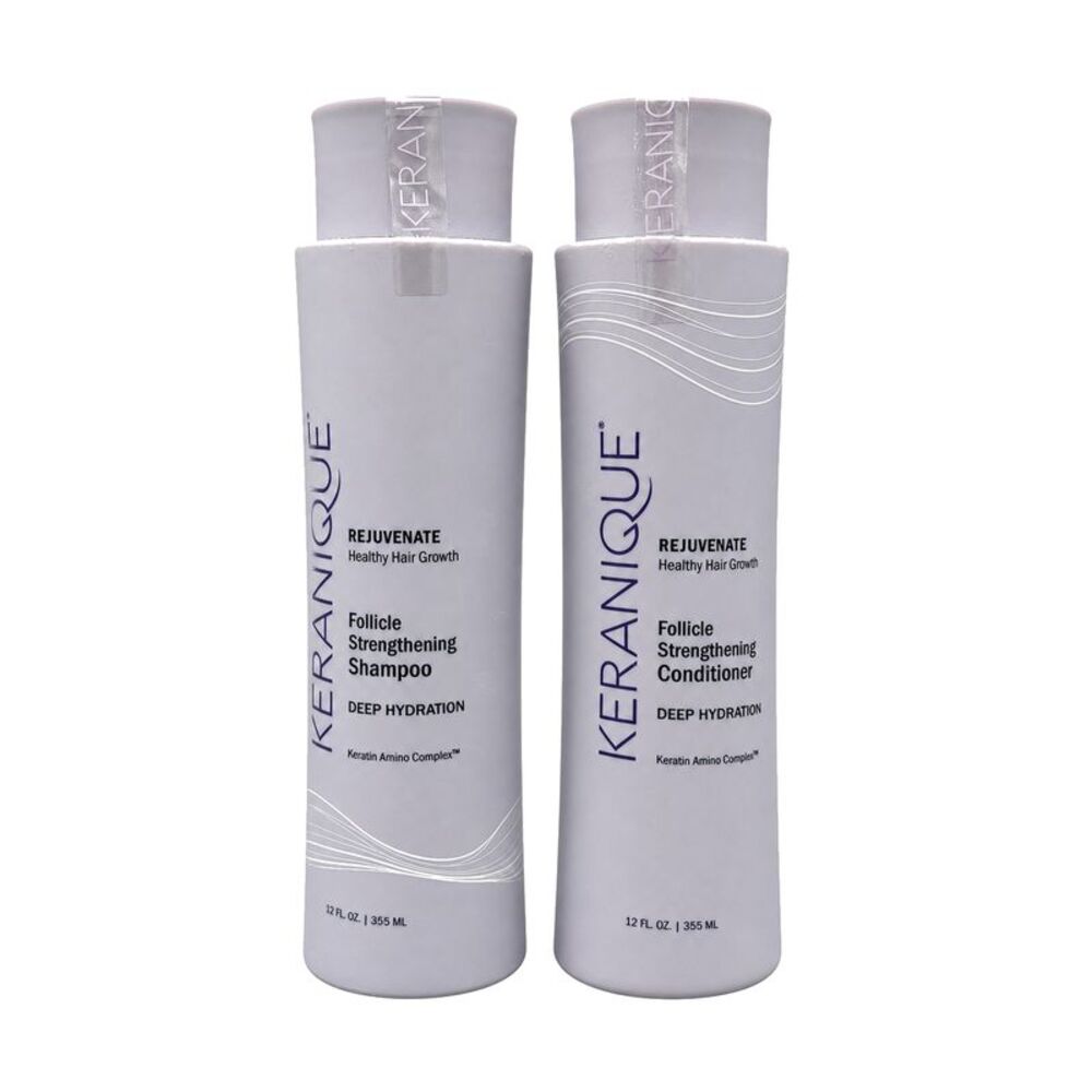 Keranique Deep Hydration Follicle Strengthening Shampoo & Conditioner 12 Oz Set